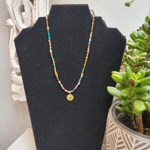 Multicolored beaded necklace